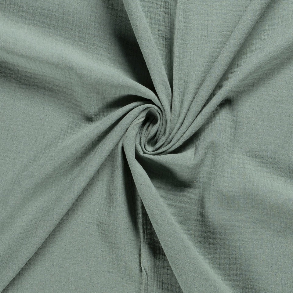 Tissu Double Gaze - Celadon