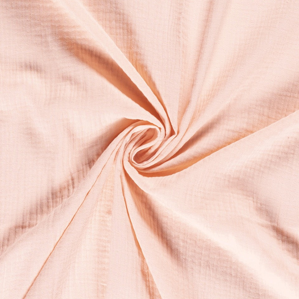 Tissu Double Gaze - Tender Peach