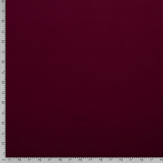 Tissu Crêpe Polyester Viscose Elasthanne - Burgundy