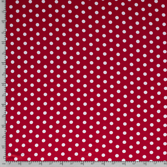 Tissu Jersey Viscose Elasthane Imrpime Gros Pois - 015