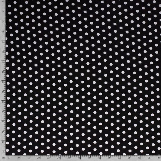 Tissu Jersey Viscose Elasthane Imrpime Gros Pois - 069