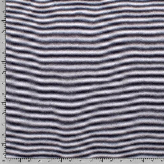 Tissu Jersey Viscose Eslasthane Imprime Rayure - 008