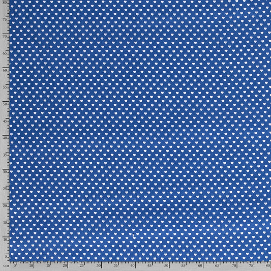 Tissu Popeline Coton Imprimé Cœur - 005