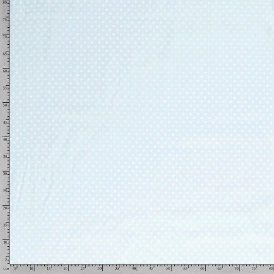 Tissu Popeline Coton Imprimé Cœur - 022