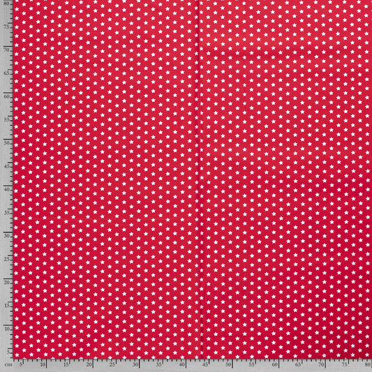 Tissu Popeline Coton Imprimé Etoile - 015