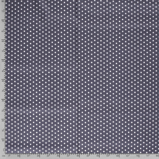 Tissu Popeline Coton Imprimé Etoile - 068