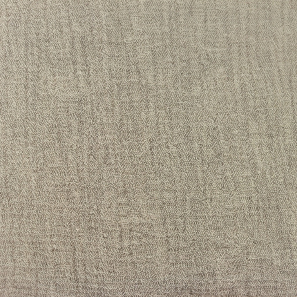 Tissu Double Gaze Chambray - Taupe