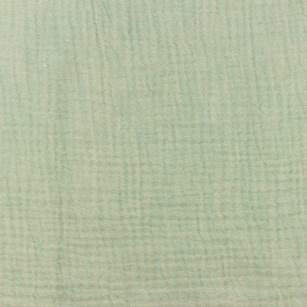 Tissu Double Gaze Chambray - Vert Vieux