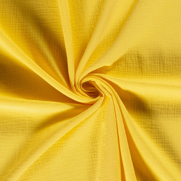 Tissu Double Gaze - Yellow