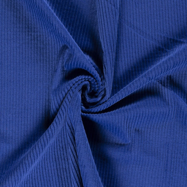 Tissu Velours Côtelé - Blue Iris