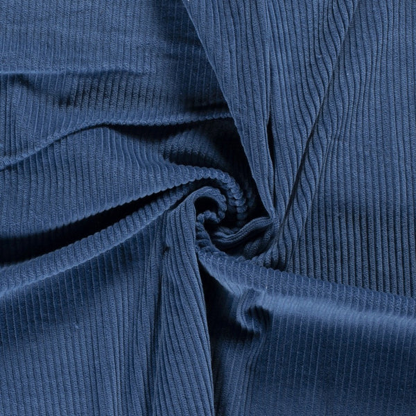 Tissu Velours Côtelé - Coronet Blue