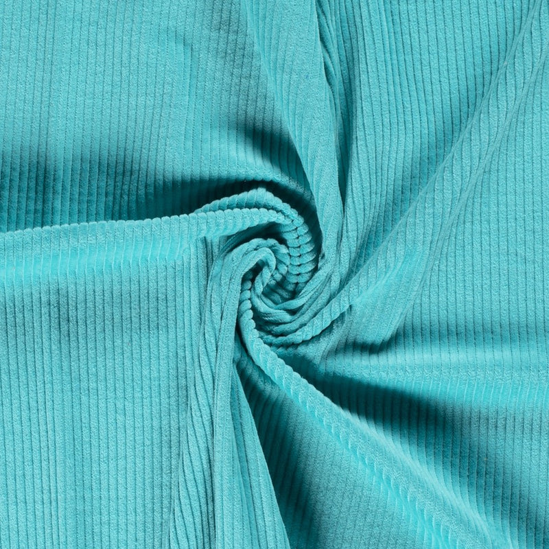 Tissu Velours Côtelé - Tile Blue