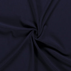 Tissu Crêpe Polyester Viscose Elasthanne - Navy