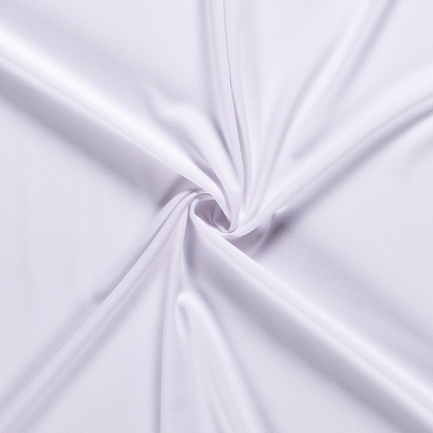 Tissu Crêpe Polyester Viscose Elasthanne - White