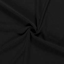 Tissu Crêpe Polyester Viscose Elasthanne - Black