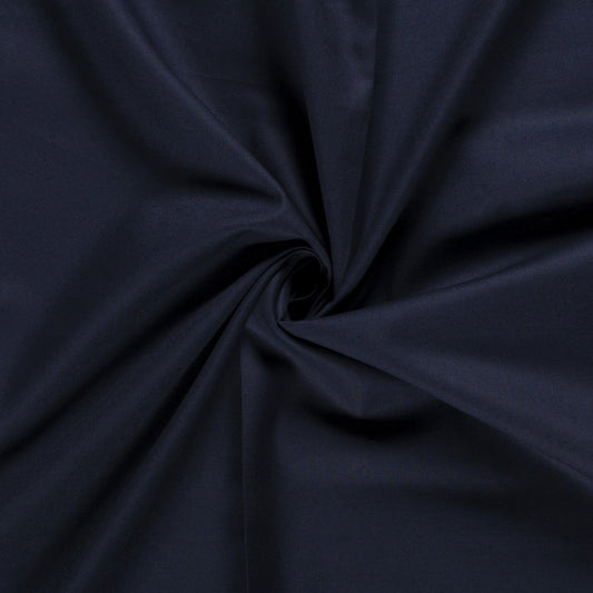 Tissu Cretonne Uni - Navy