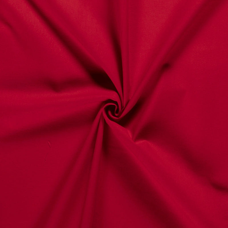 Tissu Cretonne Uni - Red