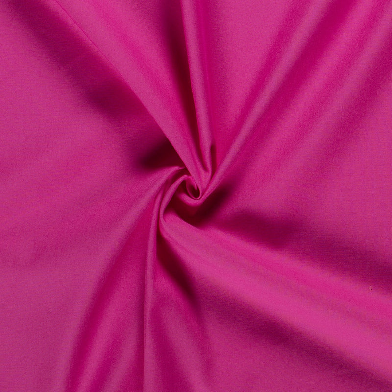 Tissu Cretonne Uni - Deep Pink