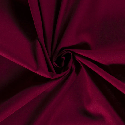 Tissu Cretonne Uni - Burgundy
