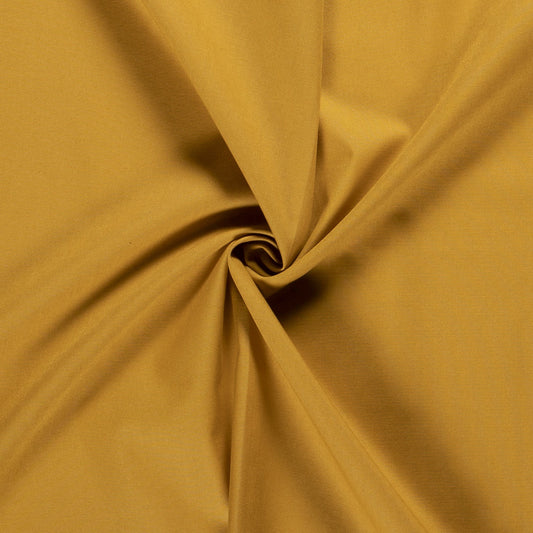 Tissu Cretonne Uni - Curry