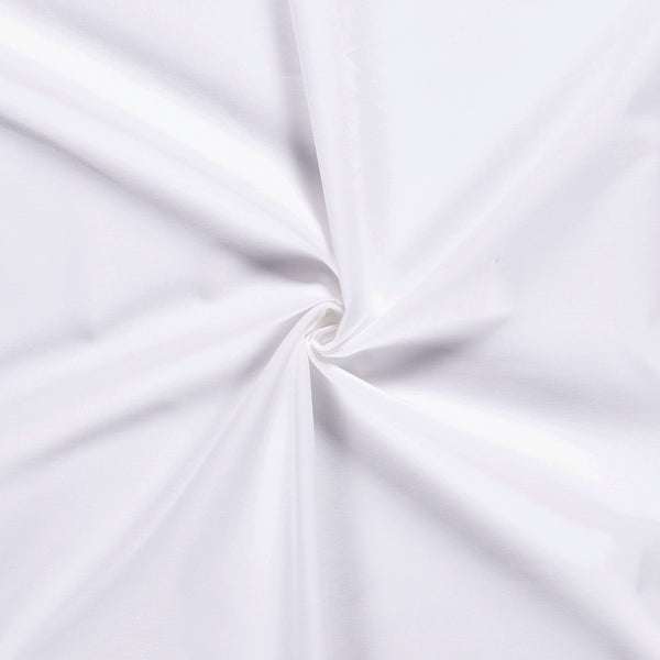 Tissu Cretonne Uni - White