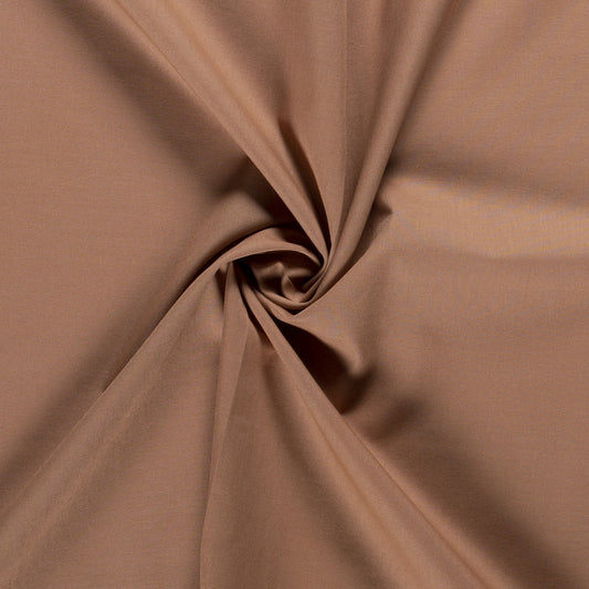 Tissu Cretonne Uni - Mocha