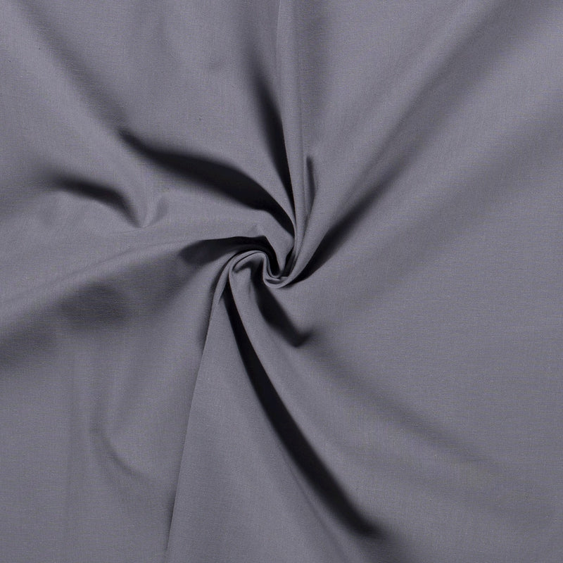 Tissu Cretonne Uni - Grey