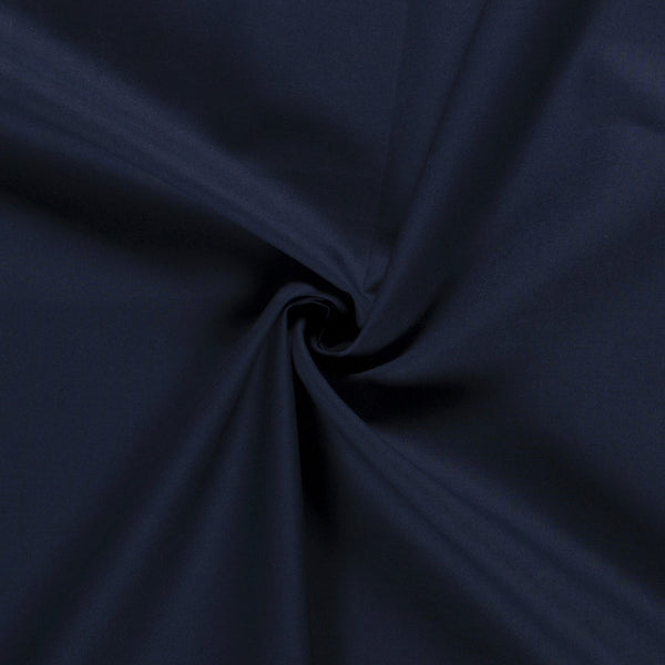 Tissu Cretonne Uni - Midnight Blue