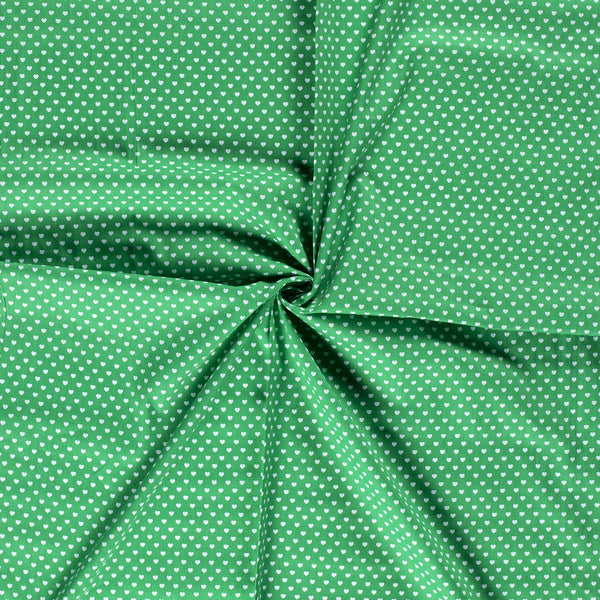 Tissu Popeline Coton Imprimé Cœur - 025