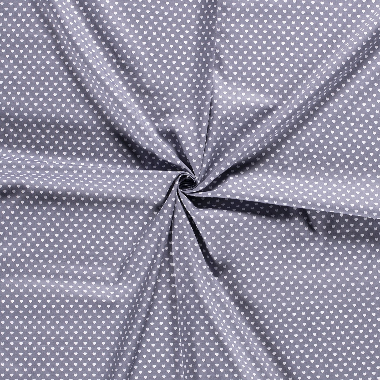 Tissu Popeline Coton Imprimé Cœur - 061