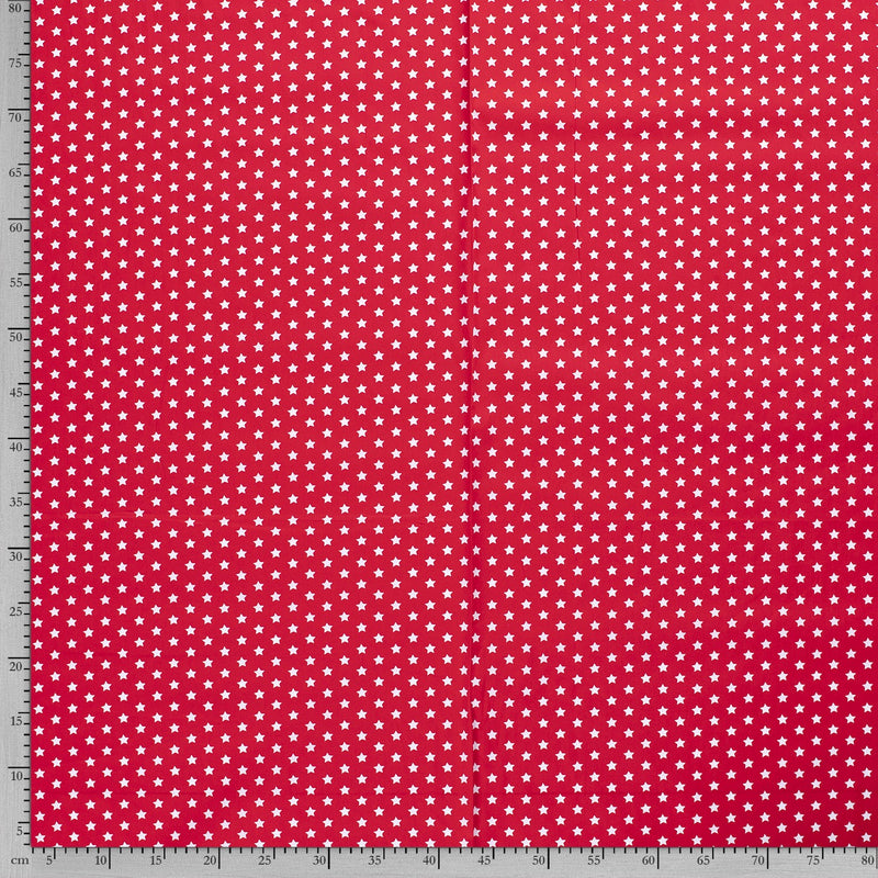 Tissu Popeline Coton Imprimé Etoile - 015
