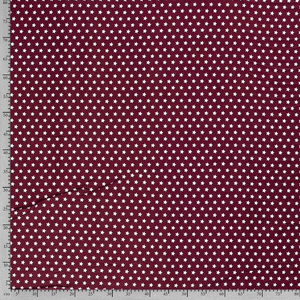 Tissu Popeline Coton Imprimé Etoile - 018