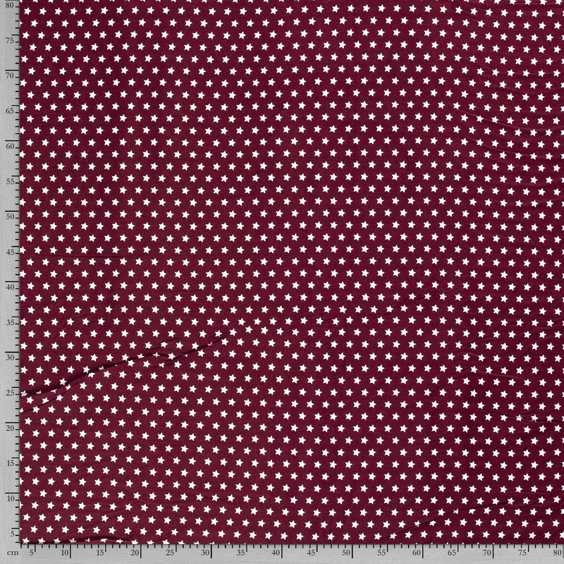 Tissu Popeline Coton Imprimé Etoile - 018