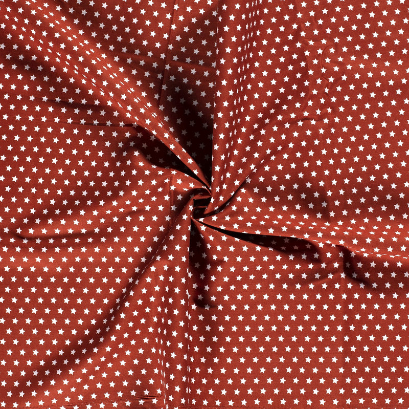 Tissu Popeline Coton Imprimé Etoile - 056