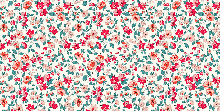 Tissu Coton Imprimé Leonie - 014