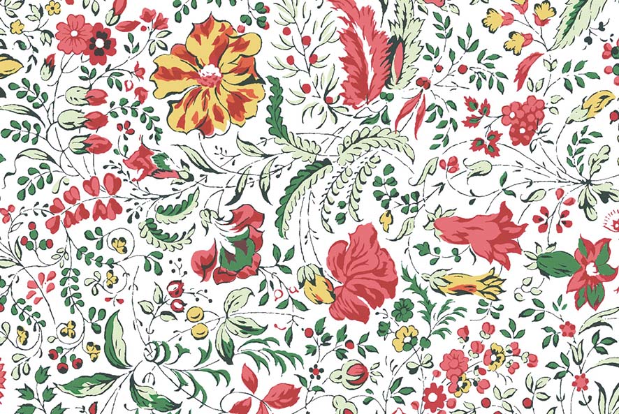 Tissu Imprimé Mini Indienne - 002