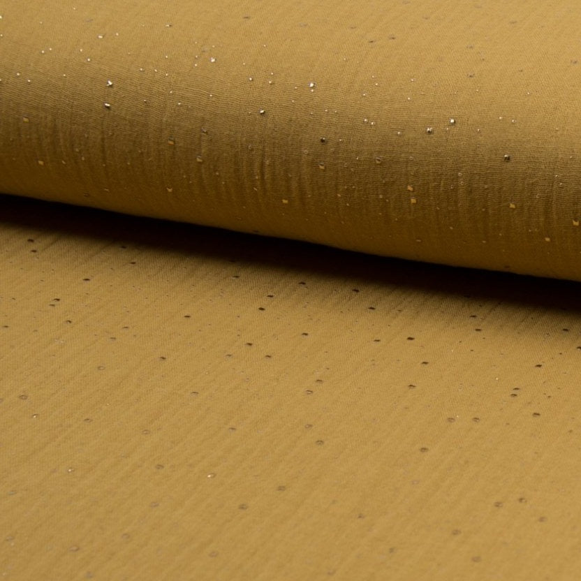 Tissu Double Gaze Glitter - 054