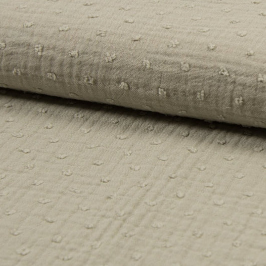 Tissu Double Gaze Plumetis - 052