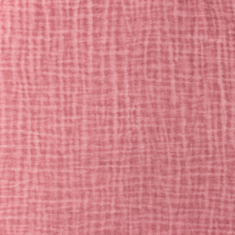 Tissu Double Gaze Dirty Wash - Vieux Rose